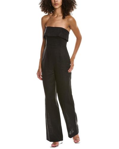 Nicholas Chesa Linen Jumpsuit - Black