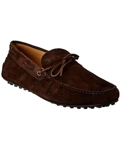 Tod's City Gommino Suede Loafer - Brown