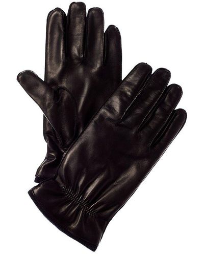 Portolano Leather & Wool Gloves - Black