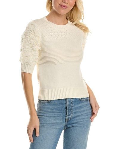 Central Park West Louise Sweater - White