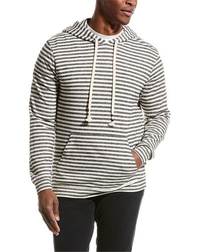 Sol Angeles Charcoal Stripe Pullover Hoodie - Gray