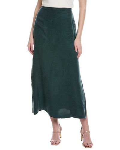 Splendid Orla Satin Maxi Skirt - Green