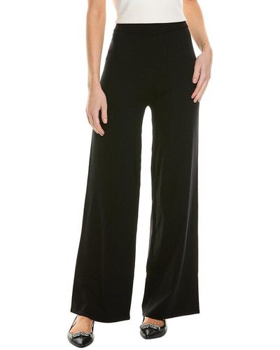 Alexia Admor Miles Knitted High Waisted Wide Leg Pant - Black