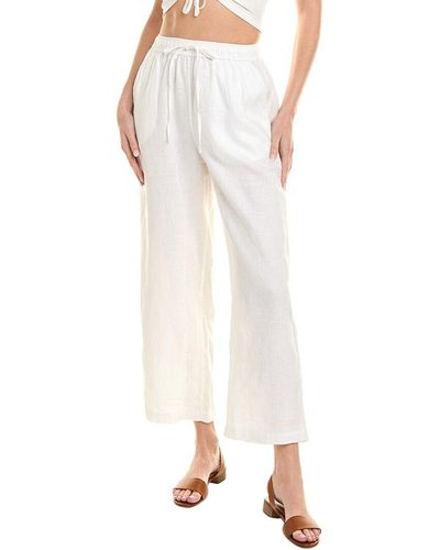 Onia Drawstring Linen Pant - White