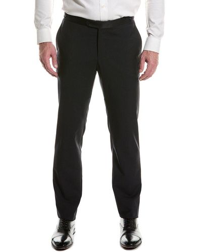 Isaia Wool & Mohair-blend Suit Pant - Black