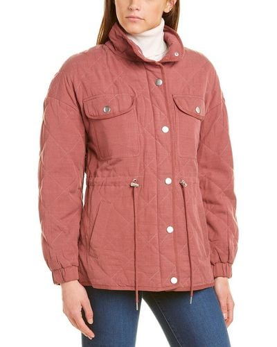 Bagatelle Collection Quilted Anorak - Pink