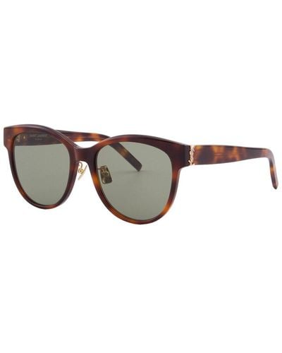 Saint Laurent 56mm Sunglasses - Brown