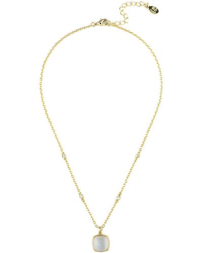 Rivka Friedman 18k Plated Pearl Pendant Necklace - Multicolor