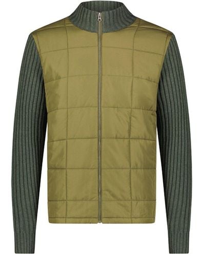 Swims Ramberg Full Zip Quilted Sweater Jacket - Green