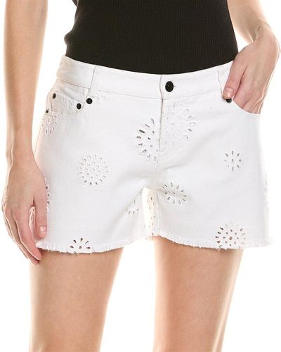 The Kooples Broderie Anglaise Short - White