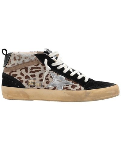 Golden Goose Mid Star Suede & Leather Sneaker - Brown