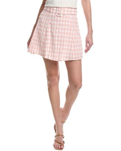 REVERIEE Seersucker Skirt - Pink