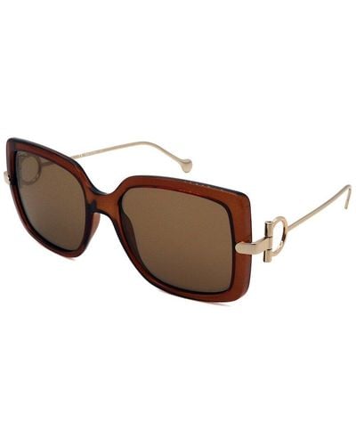 Ferragamo Sf913s 55mm Sunglasses - Brown