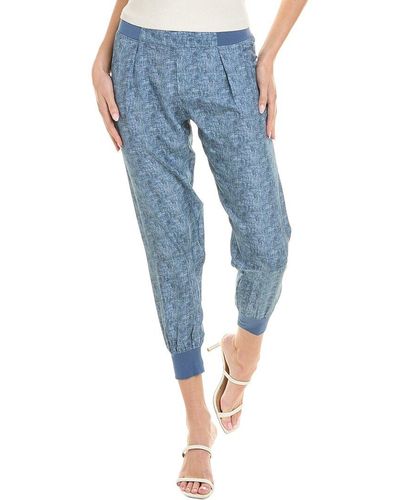 ATM Silk Charmeuse Jogger Pant - Blue