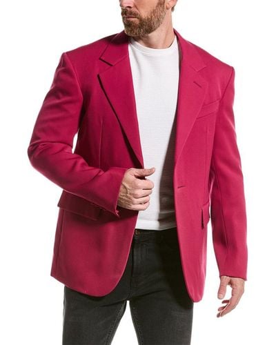 Lanvin Silk-lined Wool Jacket - Red