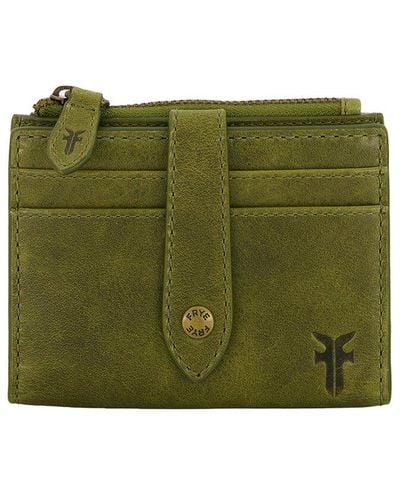 Frye Melissa Leather Coin Purse - Green