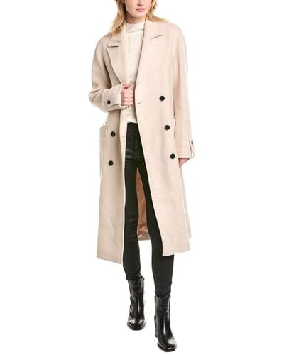 AllSaints Millie Wool-blend Coat - Natural
