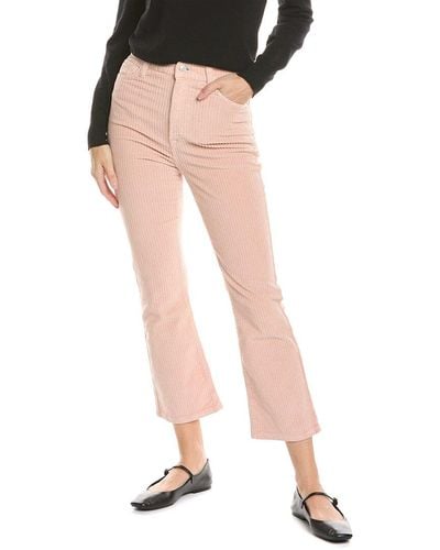 7 For All Mankind Cameo Rose Ultra High-rise Corduroy Slim Kick Jean - Black