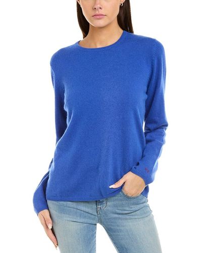 Frances Valentine Honey Angora & Wool-blend Pullover - Blue