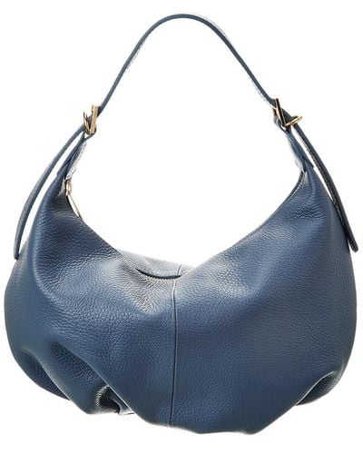 Persaman New York #1070 Leather Shoulder Bag - Blue