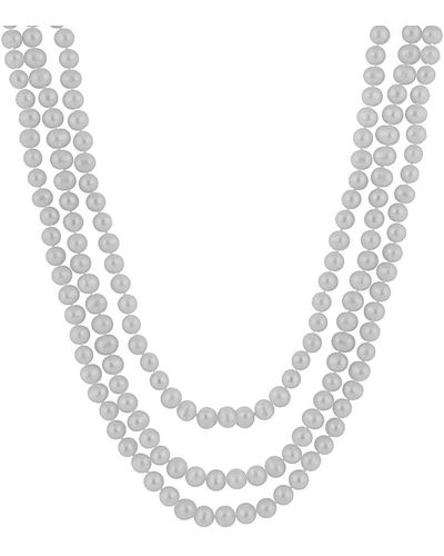 Splendid 8-9mm Freshwater Pearl Endless 80in Necklace - White