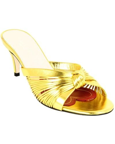Gucci Leather Sandal - Yellow