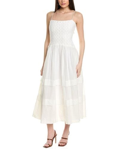 Tanya Taylor Teagan Maxi Dress - White