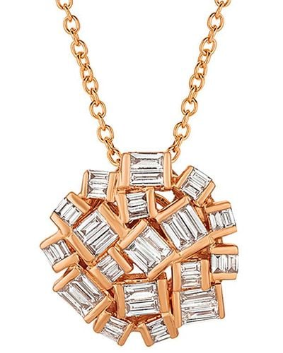 Le Vian Le Vian 14k Rose Gold 0.43 Ct. Tw. Diamond Pendant Necklace - White