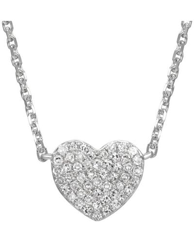 Diana M. Jewels Fine Jewellery 14k 0.16 Ct. Tw. Diamond Necklace - Metallic