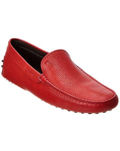 Tod's Gommini Leather Loafer - Red