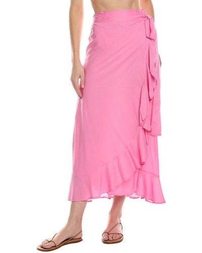 Melissa Odabash Danni Wrap Skirt - Pink