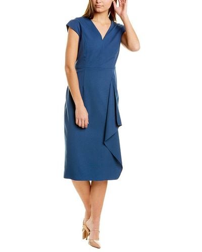 ESCADA Dehsias Wool-blend Sheath Dress - Blue