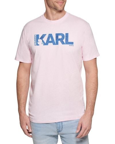 Karl Lagerfeld Graphic T-shirt - Pink