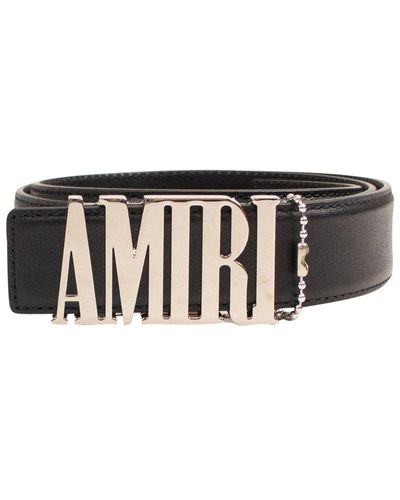 Amiri Core Leather Belt - Black