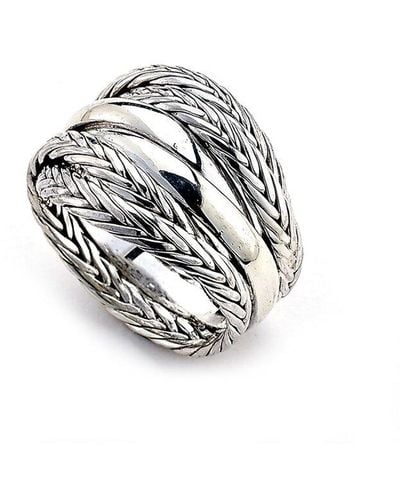 Samuel B. Silver Byzantine Ring - White