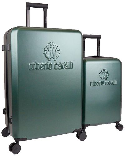 Roberto Cavalli Classic Logo Luggage Set - Green
