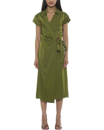 Alexia Admor Paris Wrap Dress - Green