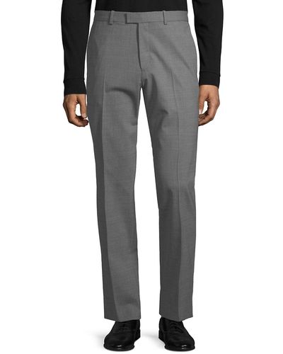 Theory Marlo Stretch Wool Pants - Gray