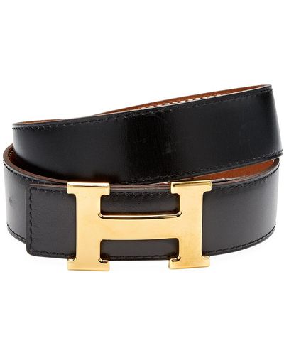 Hermès Vintage Hermes Constance 70 Belt - Black