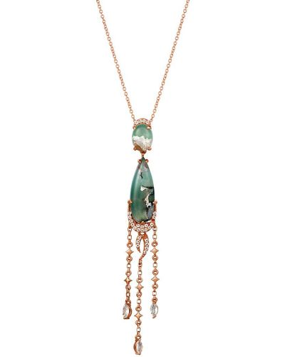 Le Vian 14k Strawberry Gold 3.68 Ct. Tw. Gemstone Pendant Necklace - Metallic