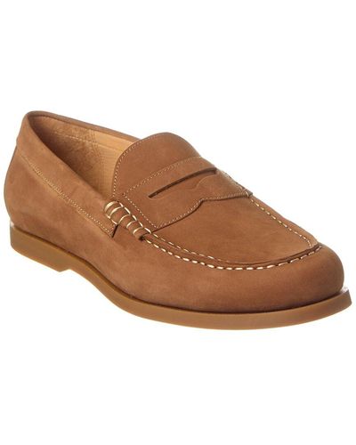 Brass Mark Century Leather Loafer - Brown