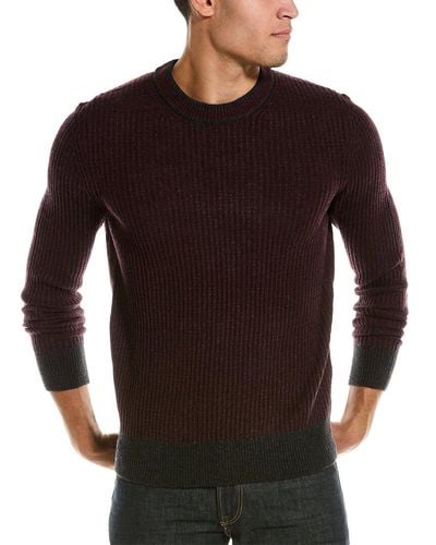 Brooks Brothers Wool-blend Crewneck Sweater in Blue for Men | Lyst UK