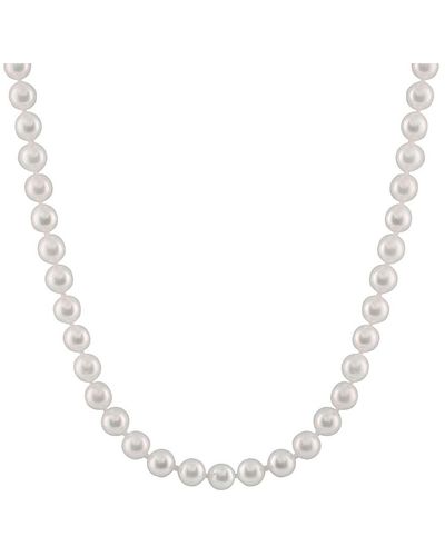 Masako Pearls 14k 6-6.5mm Akoya Pearl Necklace - White