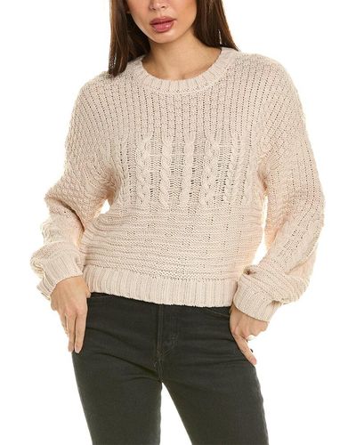 Saltwater Luxe Cropped Sweater - Natural