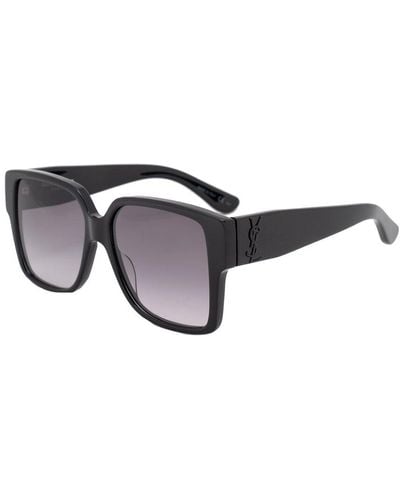 Saint Laurent Oversized 55mm Sunglasses - Black