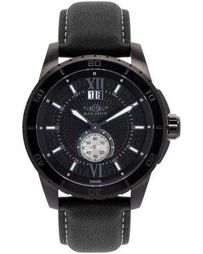 Balmer Leather Watch - Black
