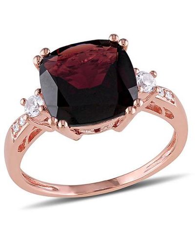 Rina Limor 10k Rose Gold 4.20 Ct. Tw. Diamond & Gemstone Ring - Multicolor