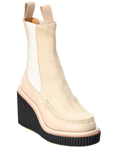 Rag & Bone Sloane Suede & Leather Chelsea Boot - Natural