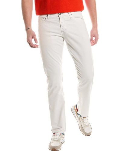 AG Jeans The Graduate Sulfur Wind Swept Tailored Leg Jean - White