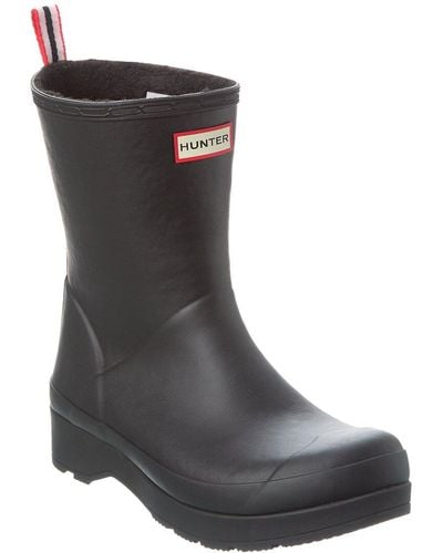 HUNTER Play Mid Sherpa Insulated Boot - Black